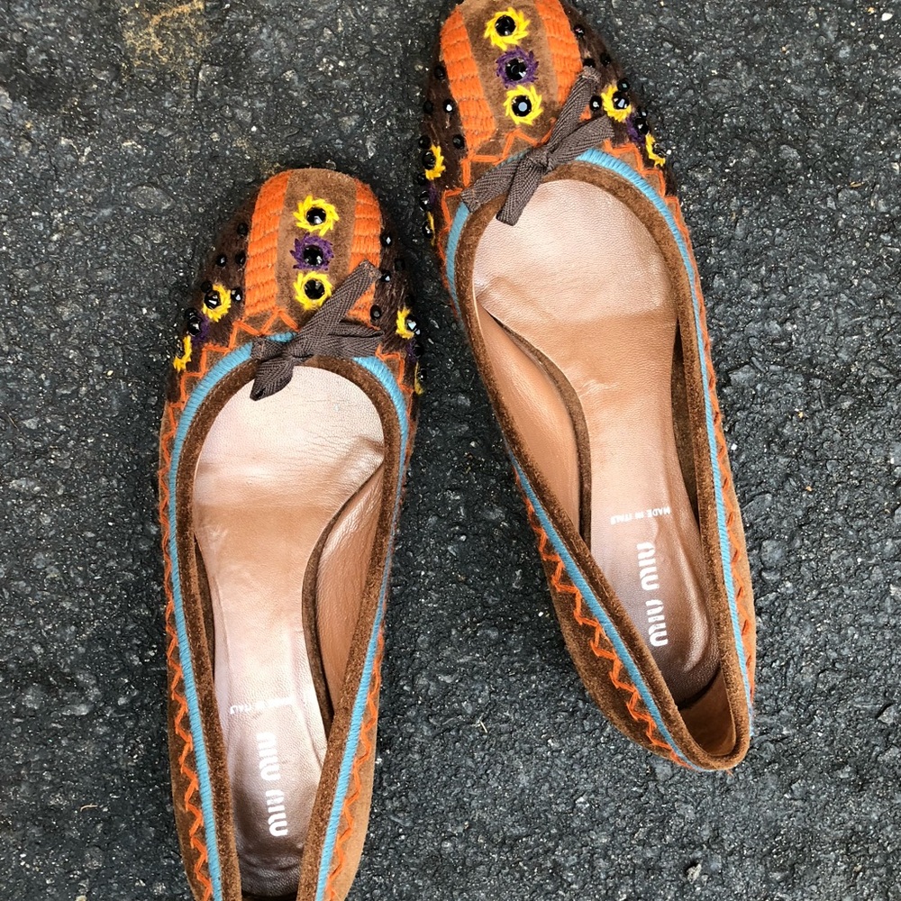 Unique Miu Miu flats.